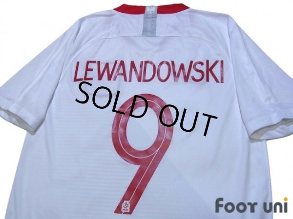 Photo4: Poland 2018 Home Shirt #9 Lewandowski (4)