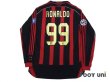 Photo2: AC Milan 2006-2007 Home Match Issue Long Sleeve Shirt #99 Ronaldo (2)