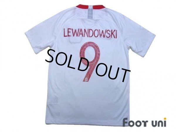 Photo2: Poland 2018 Home Shirt #9 Lewandowski (2)