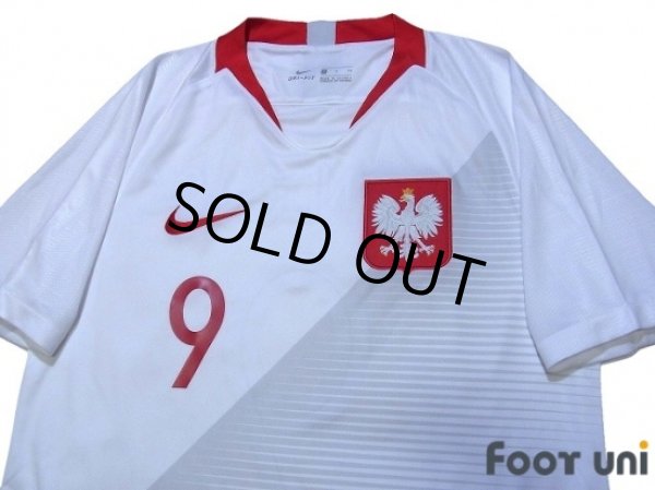 Photo3: Poland 2018 Home Shirt #9 Lewandowski (3)