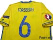 Photo4: Sweden Euro 2016 Home Shirt #6 Forsberg UEFA Euro 2016 Patch/Badge Respect Patch/Badge (4)