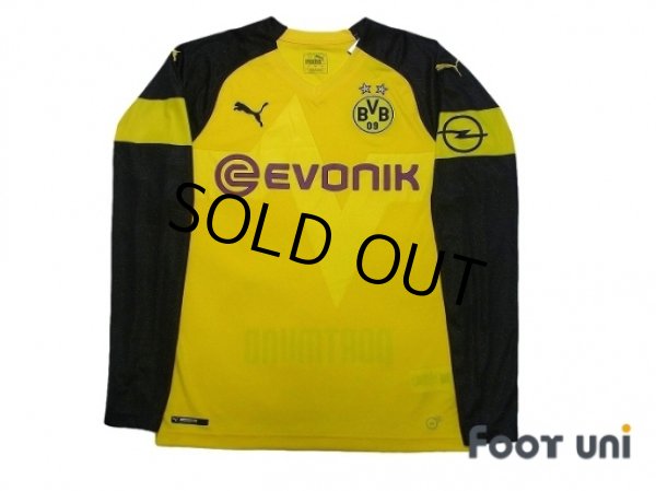 Photo1: Borussia Dortmund 2018-2019 Home Long Sleeve Shirt w/tags (1)