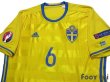 Photo3: Sweden Euro 2016 Home Shirt #6 Forsberg UEFA Euro 2016 Patch/Badge Respect Patch/Badge (3)