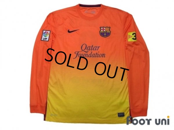 Photo1: FC Barcelona 2012-2013 Away Long Sleeve Shirt #8 A.Iniesta LFP Patch/Badge (1)