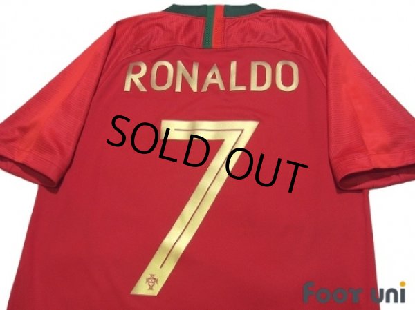 Photo4: Portugal 2018 Home Shirt #7 Ronaldo w/tags (4)