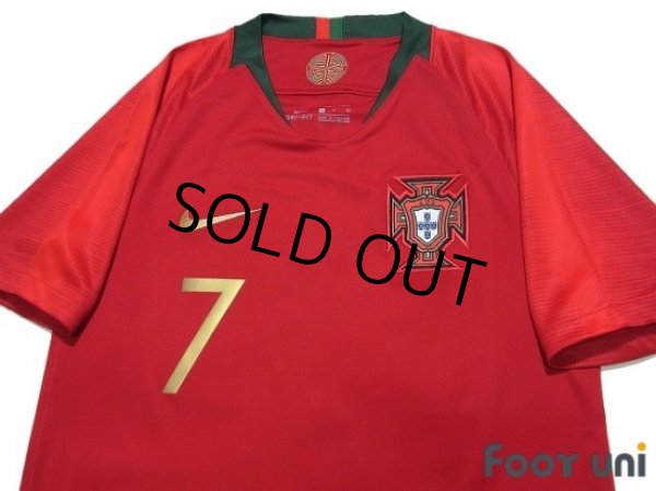 Photo3: Portugal 2018 Home Shirt #7 Ronaldo w/tags (3)
