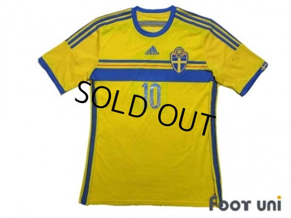 Photo1: Sweden 2014 Home Shirt #10 Ibrahimovic (1)