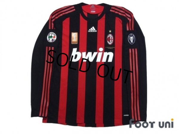 Photo1: AC Milan 2008-2009 Home Match Issue Long Sleeve Shirt #22 Kaka (1)