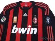 Photo3: AC Milan 2008-2009 Home Match Issue Long Sleeve Shirt #22 Kaka (3)