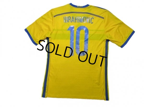 Photo2: Sweden 2014 Home Shirt #10 Ibrahimovic (2)