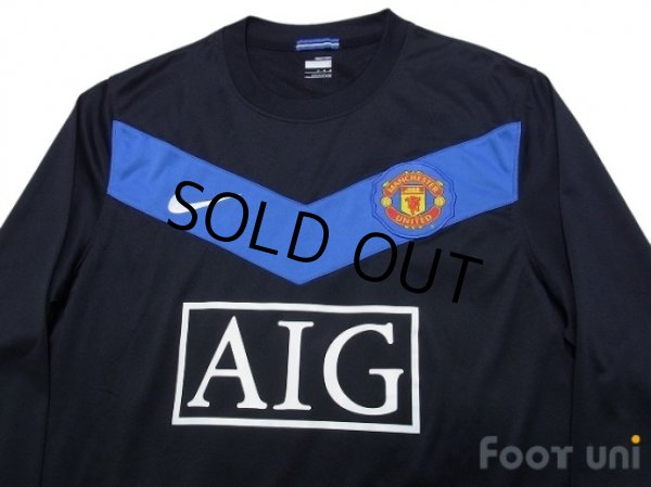 Photo3: Manchester United 2009-2010 Away Long Sleeve Shirt #18 Scholes (3)