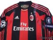 Photo3: AC Milan 2010-2011 Home Match Issue Long Sleeve Shirt #70 Robinho (3)