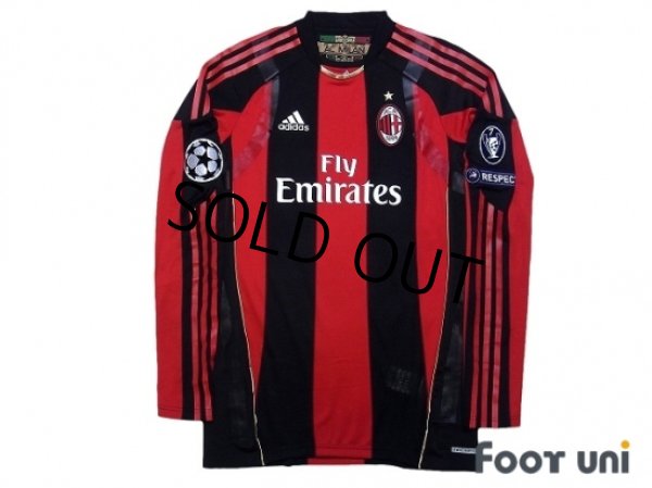 Photo1: AC Milan 2010-2011 Home Match Issue Long Sleeve Shirt #70 Robinho (1)
