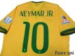 Photo4: Brazil 2015 Home Authentic Shirt #10 Neymar Jr Copa America Chile 2015 Patch/Badge (4)