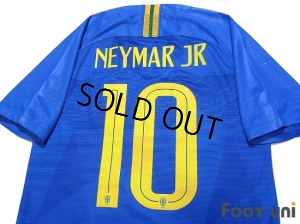 Photo4: Brazil 2018 Away Shirt #10 Neymar Jr w/tags (4)