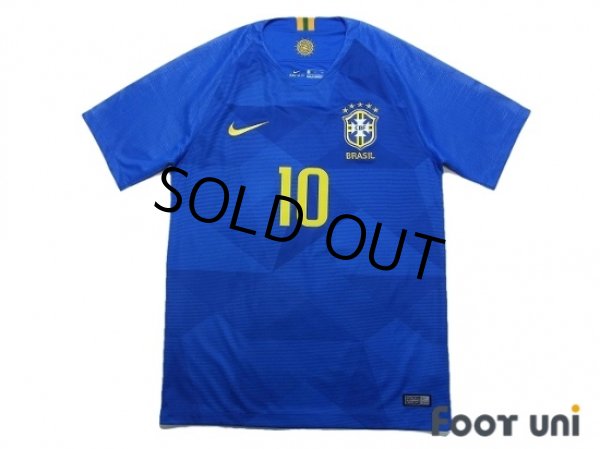 Photo1: Brazil 2018 Away Shirt #10 Neymar Jr w/tags (1)