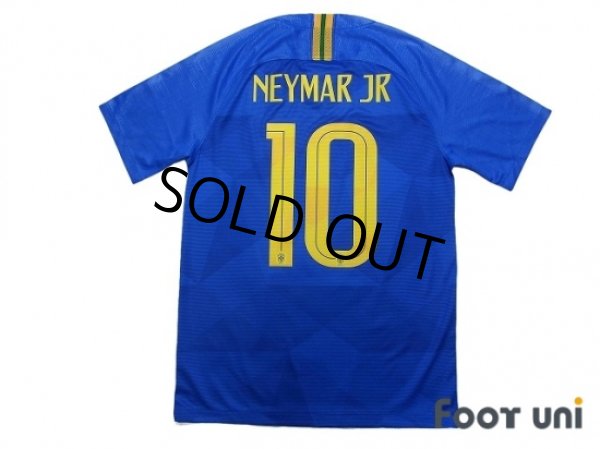 Photo2: Brazil 2018 Away Shirt #10 Neymar Jr w/tags (2)