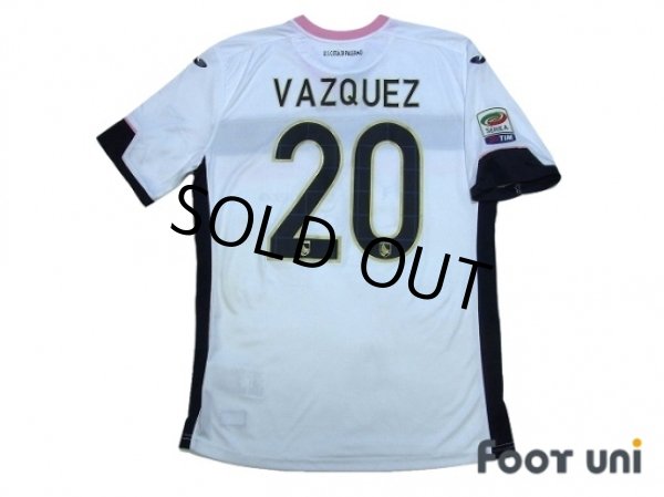 Photo2: Palermo 2013-2014 Away Shirt #20 Vazquez Serie A Tim Patch/Badge w/tags (2)