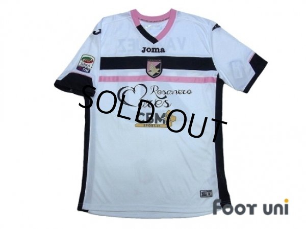 Photo1: Palermo 2013-2014 Away Shirt #20 Vazquez Serie A Tim Patch/Badge w/tags (1)