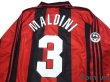 Photo4: AC Milan 1998-1999 Home Long Sleeve Shirt #3 Maldini Lega Calcio Patch/Badge (4)