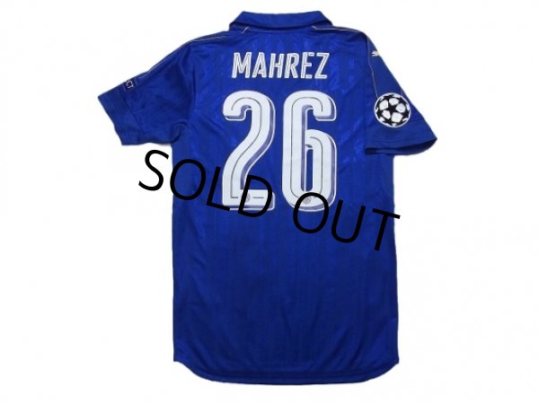 Photo2: Leicester City 2016-2017 Home Shirt #26 Mahrez Champions League Patch/Badge Respect Patch/Badge (2)