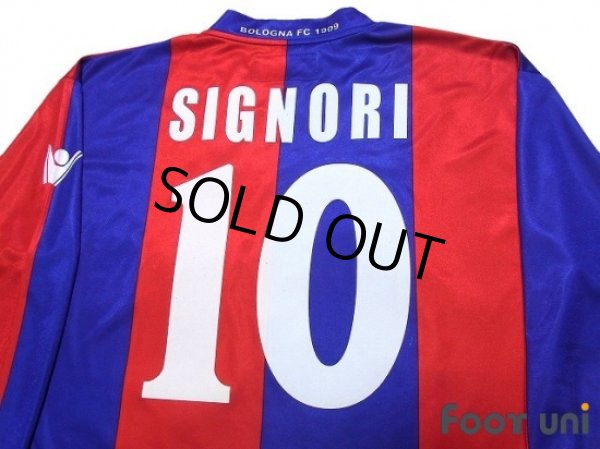 Photo4: Bologna 2002-2003 Home Long Sleeve Shirt #10 Signori (4)