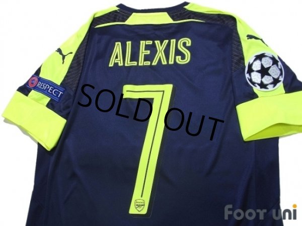 Photo4: Arsenal 2016-2017 3rd Shirt #7 Alexis Sanchez Champions League Patch/Badge w/tags (4)