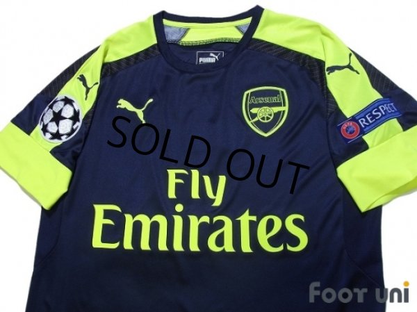 Photo3: Arsenal 2016-2017 3rd Shirt #7 Alexis Sanchez Champions League Patch/Badge w/tags (3)