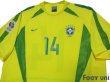 Photo3: Brazil 2003 Home Match Issue Shirt #14 FIFA World Cup Germany 2003 Qualifying Patch/Badge (3)