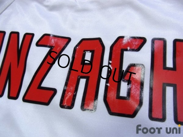 Photo7: AC Milan 2004-2005 Away Match Issue Long Sleeve Shirt #9 Inzaghi Champions League Patch/Badge (7)