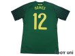 Photo2: Brazil 2010 GK Player Shirt #12 Gomes (2)