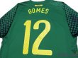 Photo4: Brazil 2010 GK Player Shirt #12 Gomes (4)