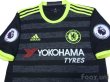 Photo3: Chelsea 2016-2017 Away Shirt #7 Kante Premier League Patch/Badge w/tags (3)