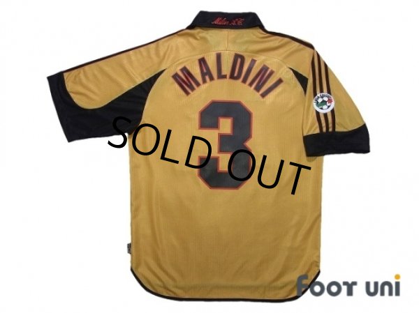 Photo2: AC Milan 1999-2000 4th Shirt #3 Maldini Lega Calcio Patch/Badge (2)