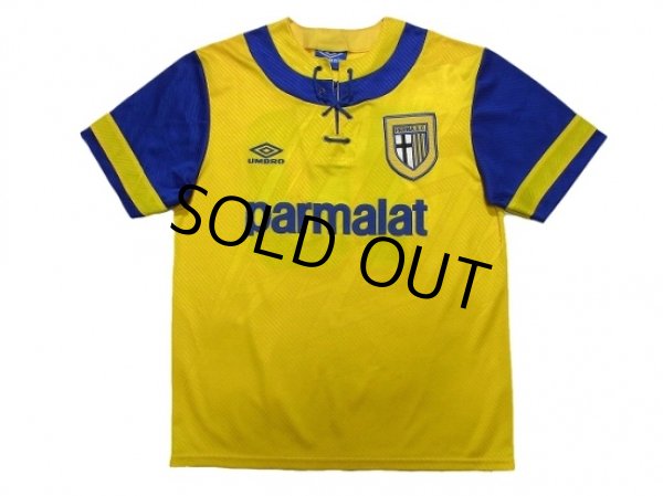 Photo1: Parma 1994-1995 Away Shirt #10 (1)