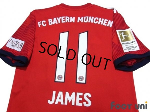 Photo4: Bayern Munchen 2018-2019 Home Shirt #11 James Rodriguez Bundesliga Patch/Badge (4)