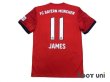 Photo2: Bayern Munchen 2018-2019 Home Shirt #11 James Rodriguez Bundesliga Patch/Badge (2)