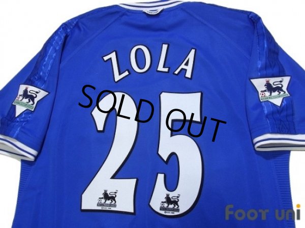 Photo4: Chelsea 1999-2001 Home Shirt #25 Zola The F.A. Premier League Patch/Badge (4)