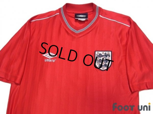 Photo3: England 1986 Away Reprint Shirt #10 (3)