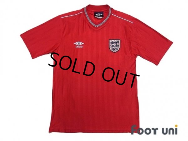 Photo1: England 1986 Away Reprint Shirt #10 (1)