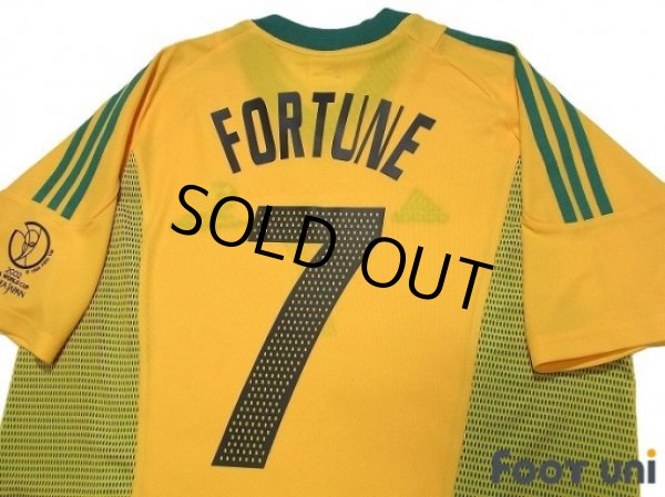 Photo4: South Africa 2002 Away Shirt #7 Fortune 2002 FIFA World Cup Korea Japan Patch/Badge (4)