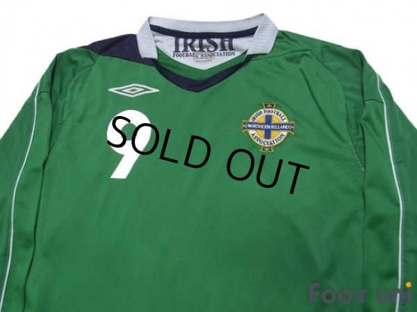 Photo3: Northern Ireland 2006 Home Long Sleeve Shirt #9 (3)