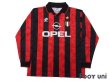 Photo1: AC Milan 1994-1995 Home Long Sleeve Shirt #10 Scudetto Patch/Badge (1)