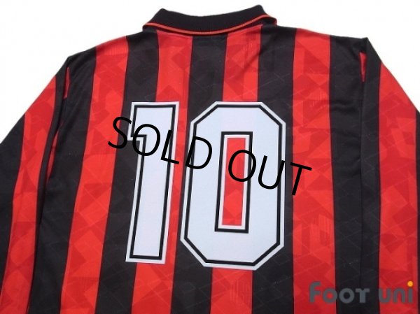 Photo4: AC Milan 1994-1995 Home Long Sleeve Shirt #10 Scudetto Patch/Badge (4)