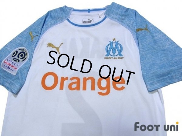 Photo3: Olympique Marseille 2018-2019 Home Shirt #2 Sakai Ligue 1 Patch/Badge w/tags (3)