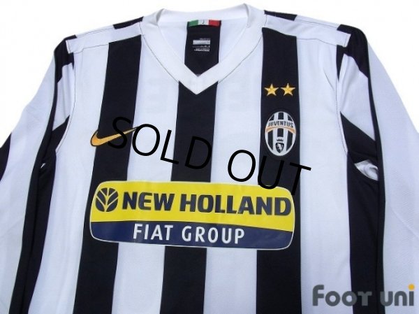 Photo2: Juventus 2009-2010 Home Long Sleeve Shirt #11 Nedved (2)
