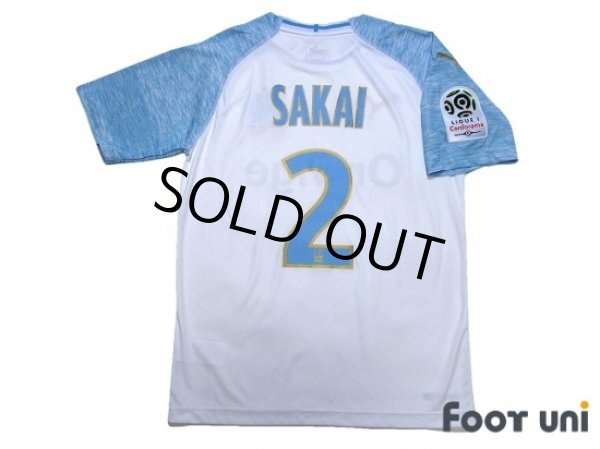 Photo2: Olympique Marseille 2018-2019 Home Shirt #2 Sakai Ligue 1 Patch/Badge w/tags (2)