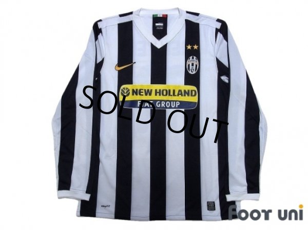 Photo1: Juventus 2009-2010 Home Long Sleeve Shirt #11 Nedved (1)