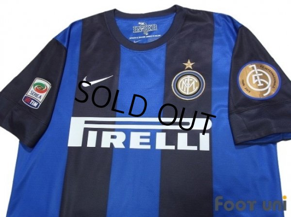 Photo3: Inter Milan 2012-2013 Home Shirt #99 Cassano Serie A Tim Patch/Badge (3)