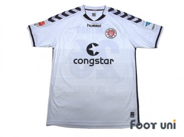 Photo1: FC St.Pauli 2014-2015 Away Autographed Shirt #26 Gonther Bundesliga Patch/Badge Hermes Patch/Badge (1)